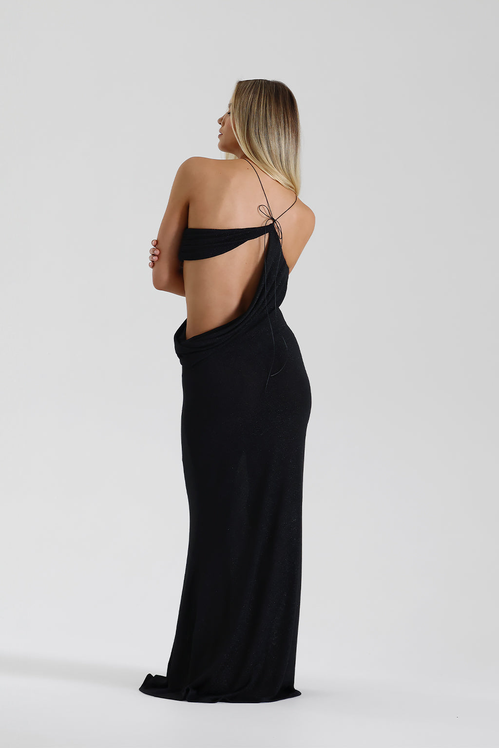 Theia - Drapeli Maxi Elbise