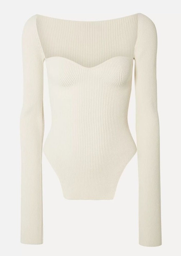 Tahlie - Kare Yaka Bodycon Üst