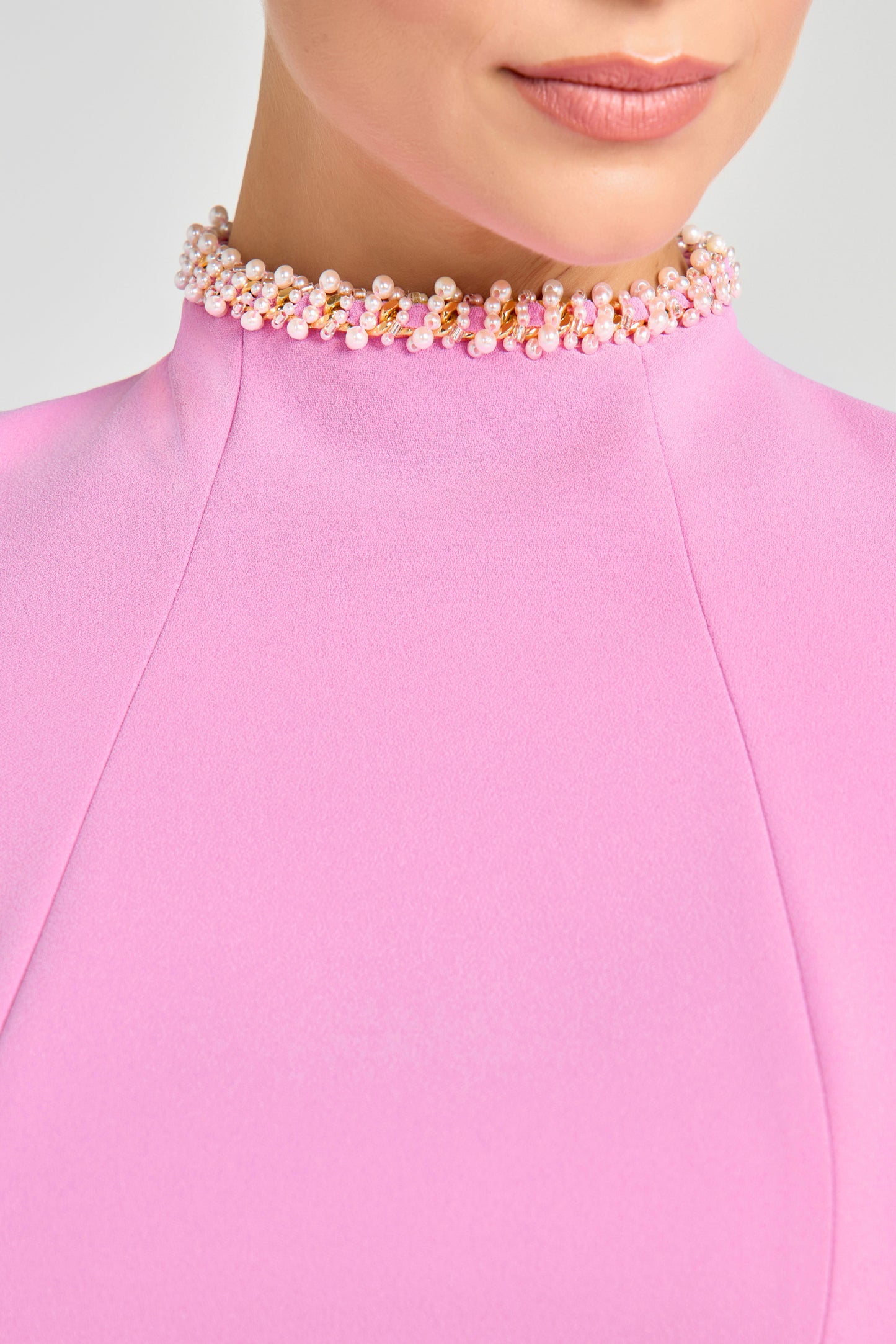 SIMONE Pembe Mini Elbise Siaora