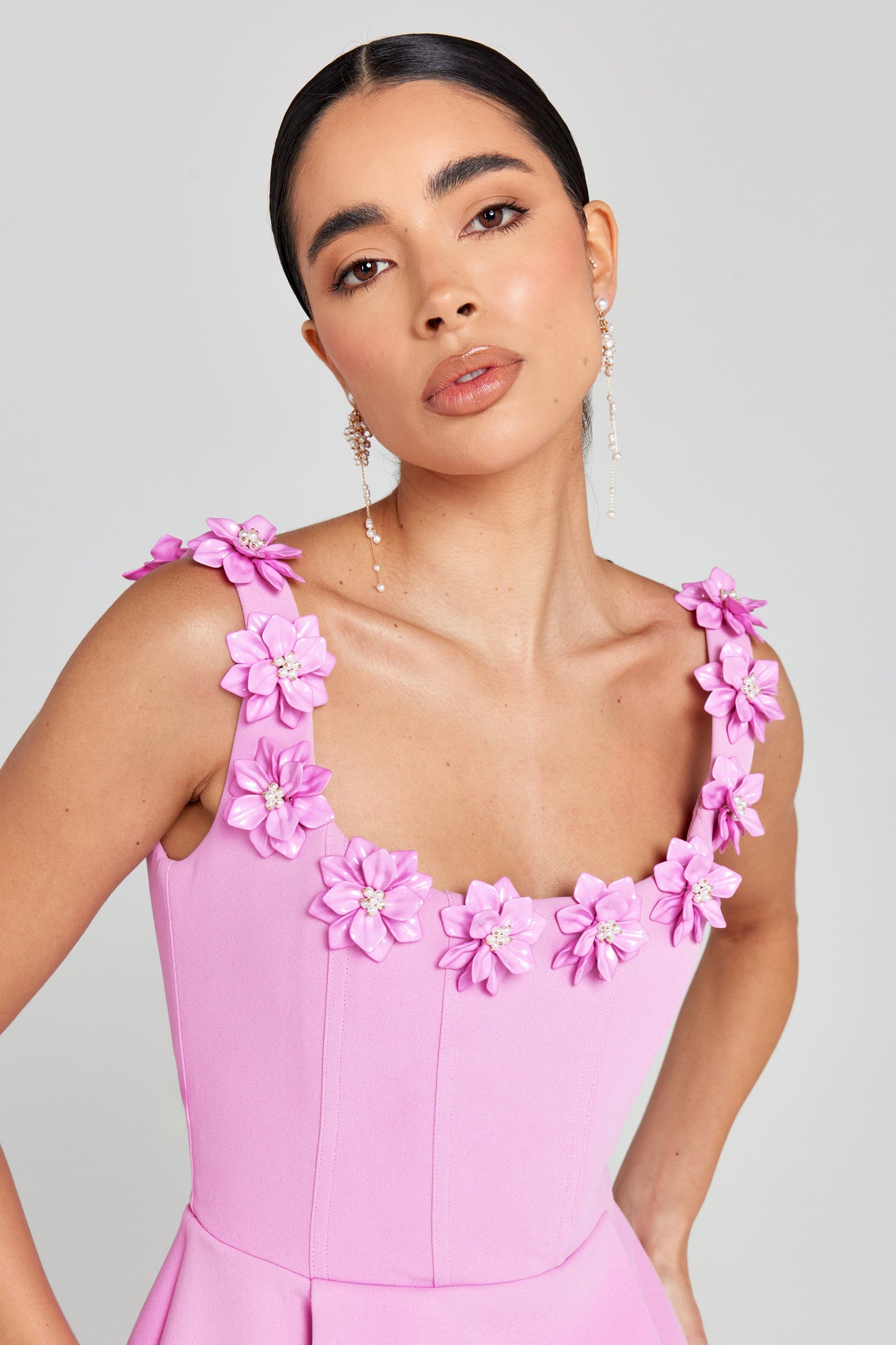 Cindy Pembe Elbise Siaora