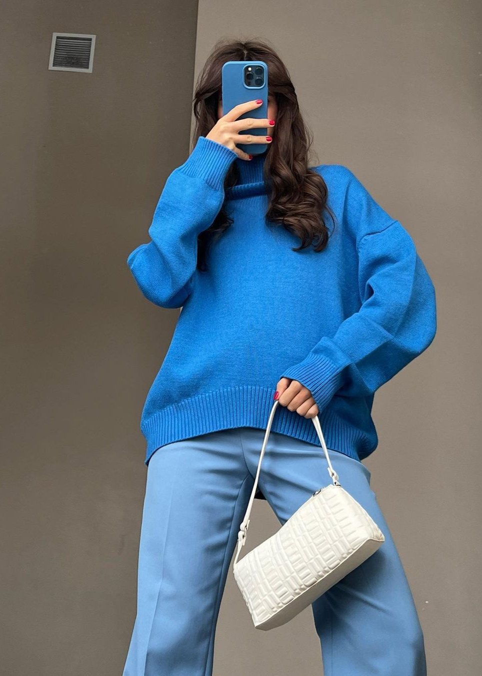Luxe Nervürlü Balıkçı Yaka Kazak Niebbla