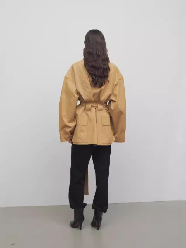 Oversize Kemerli Trençkot Niebbla