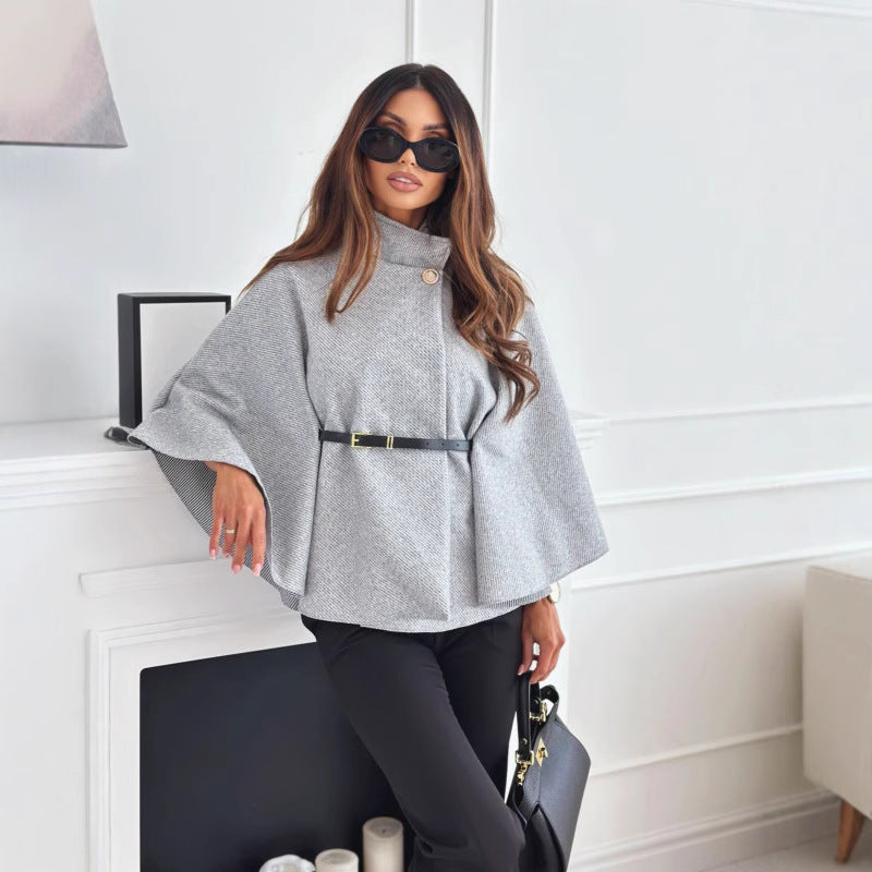 Senirae - Kemerli Batwing Kollu Ceket
