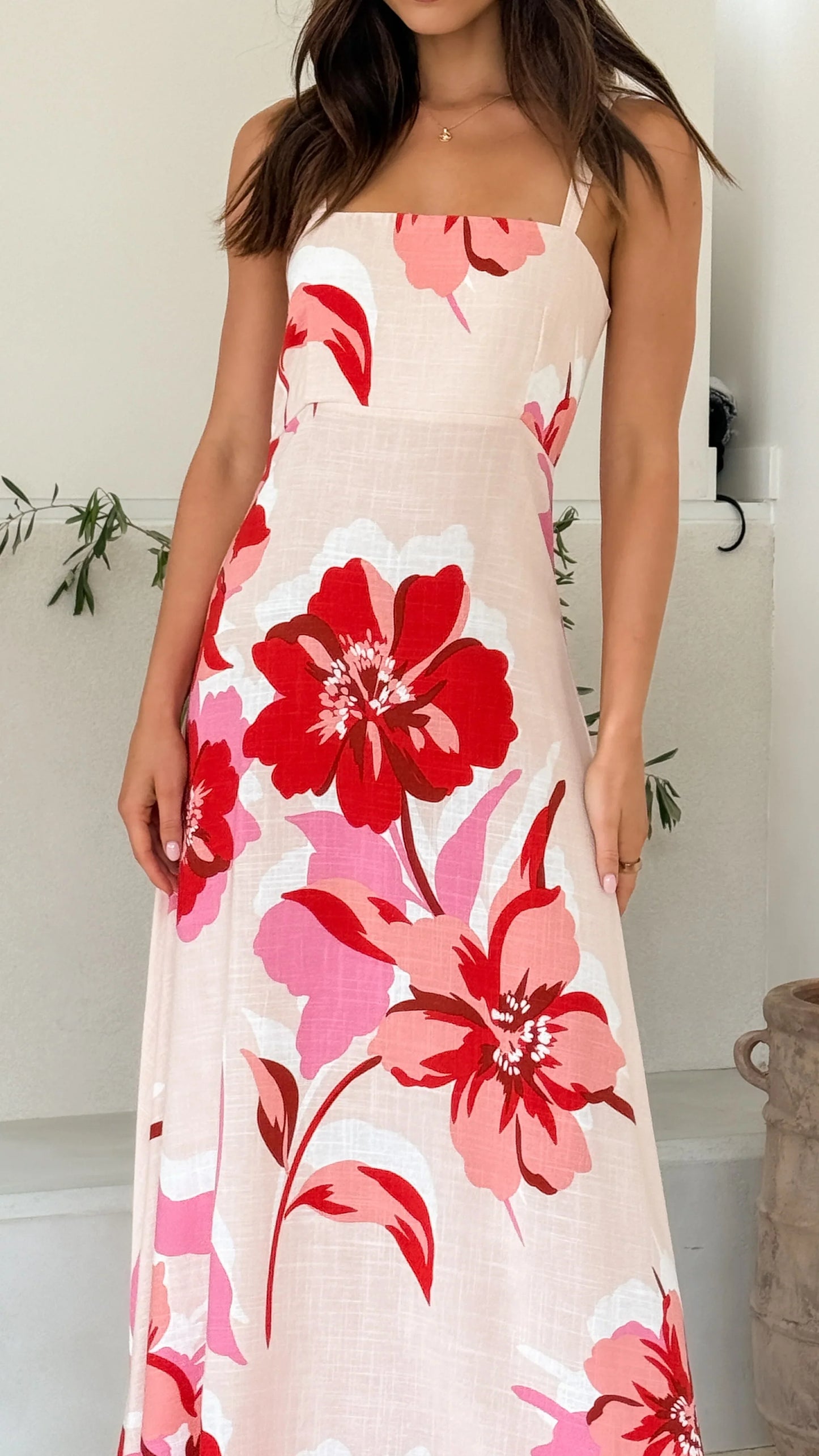 Flora - Blossom Breeze Maxi Elbise