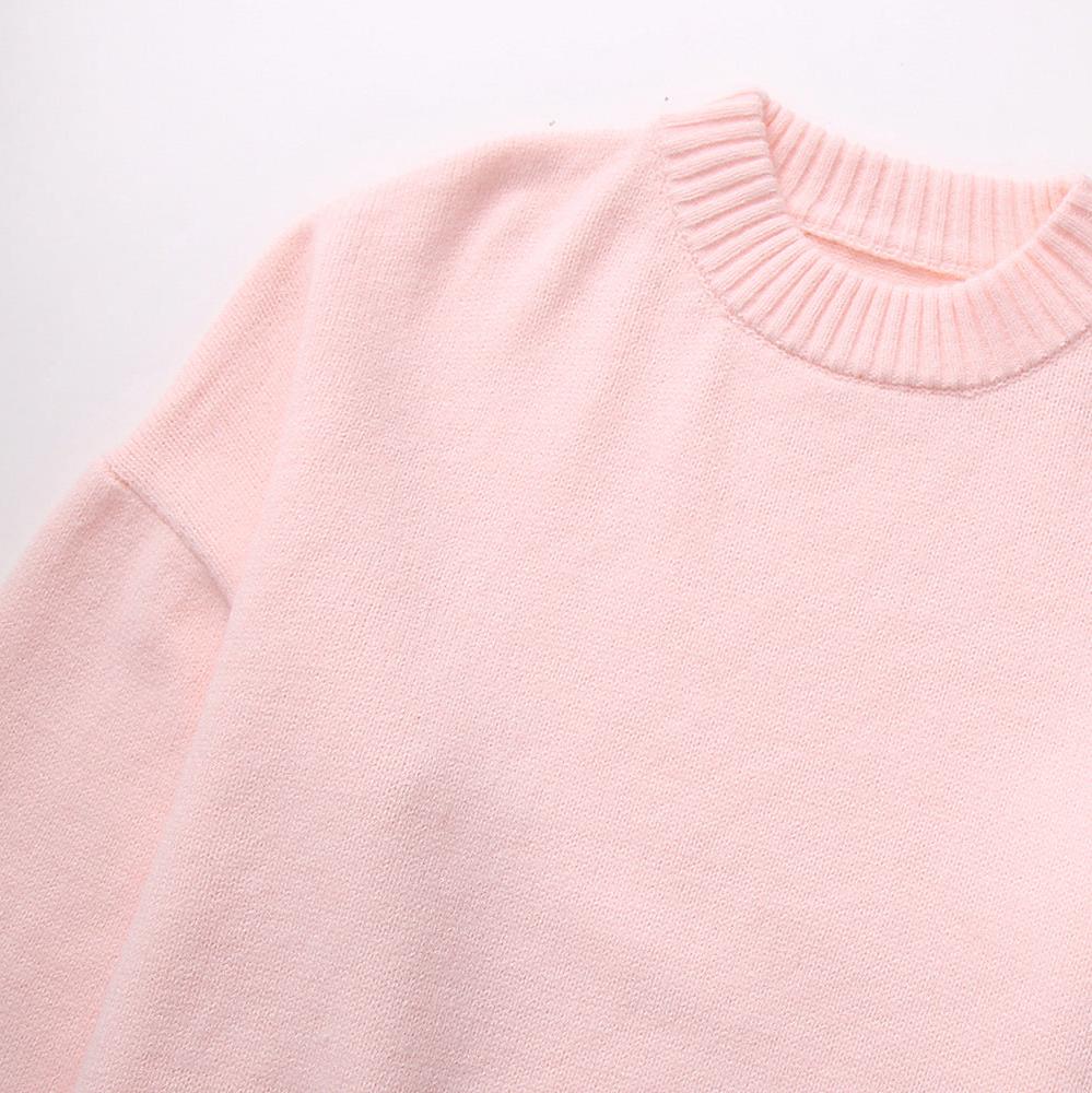Lystria - Oversize Yumuşak Pembe Kazak