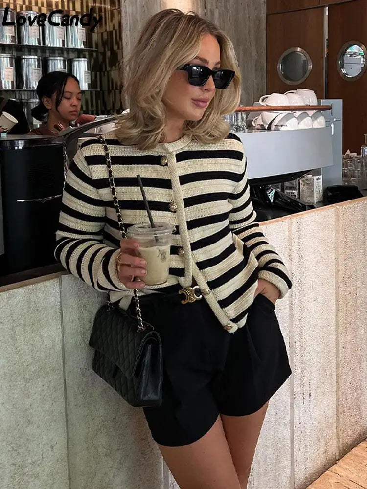 Stella - Çizgili Hırka