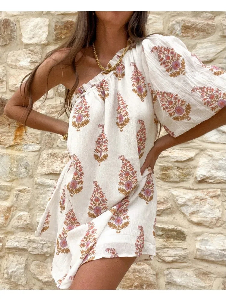 Selene - Desenli Mini Elbise Mağazam