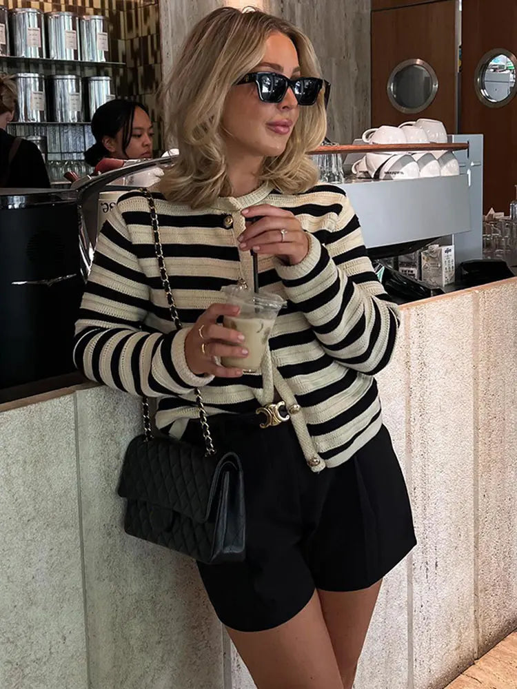 Stella - Çizgili Hırka
