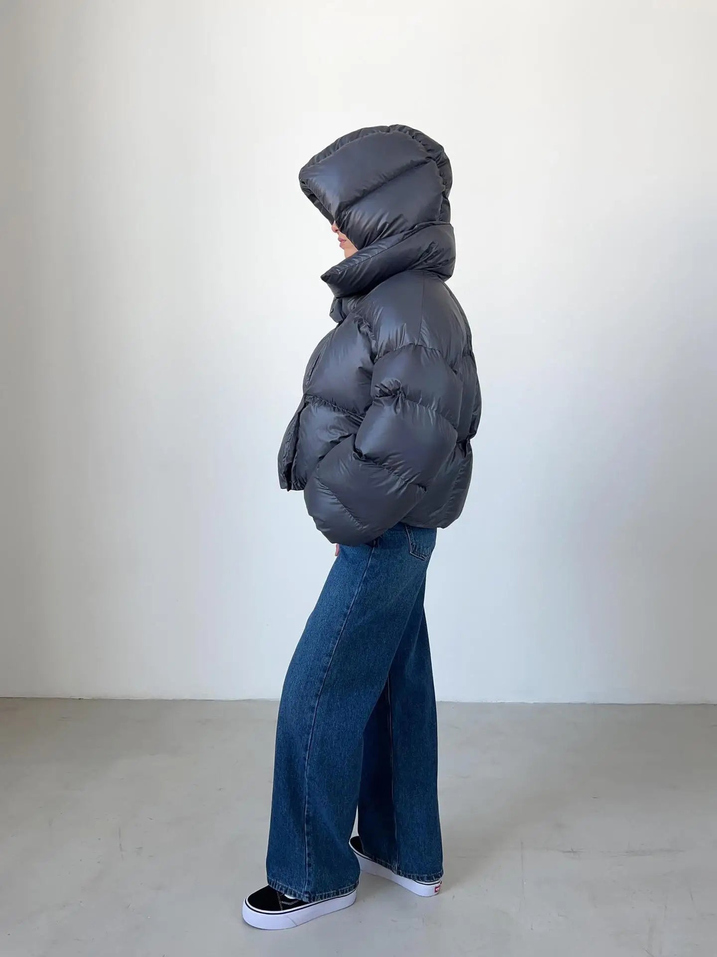 Azelina - Oversize Çift Katmanlı Şişme Ceket
