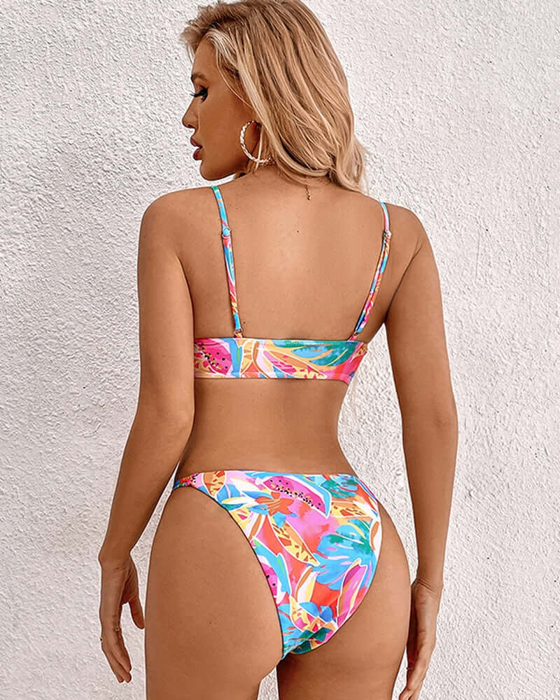 Hilde - Tropikal Çiçek Desenli Bikini