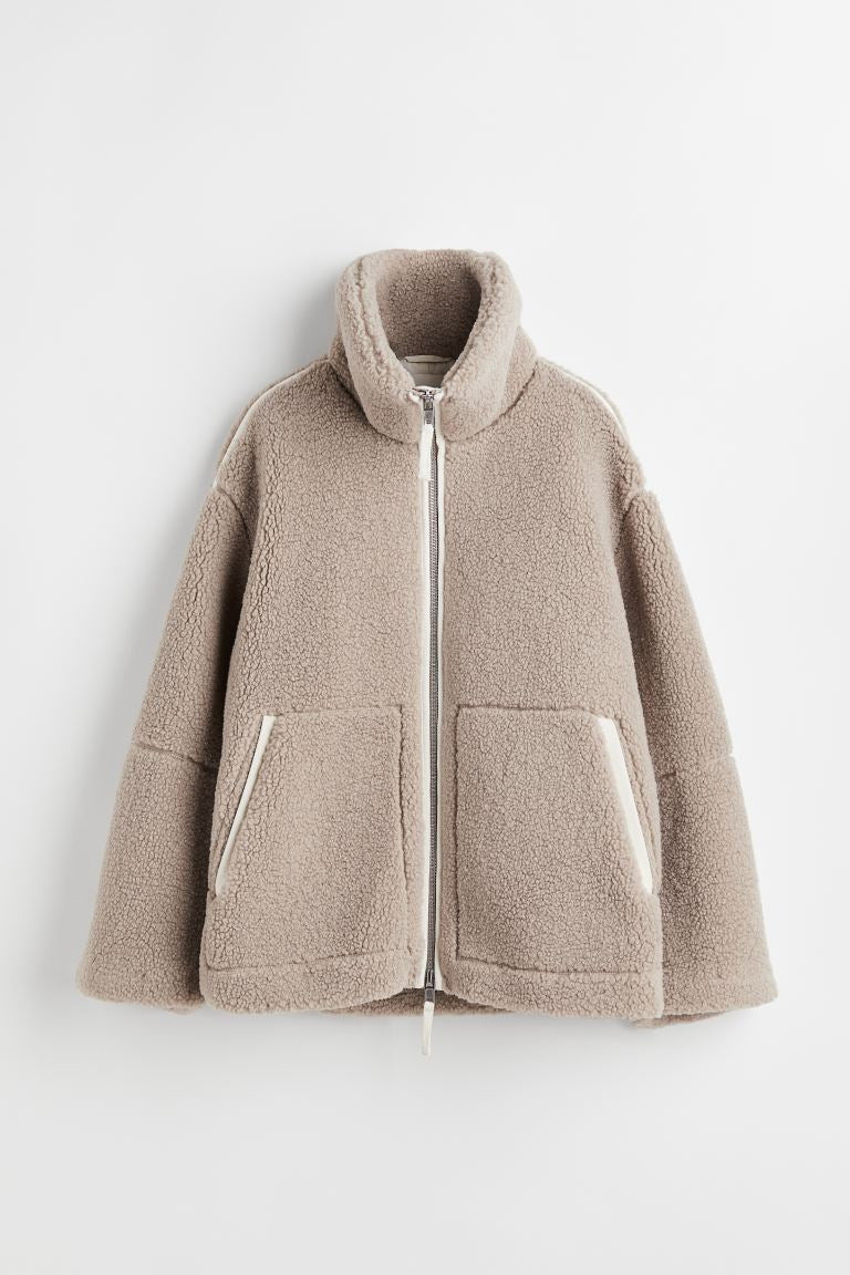 Zareen - Rahat Oversize Polar Kumaş Ceket