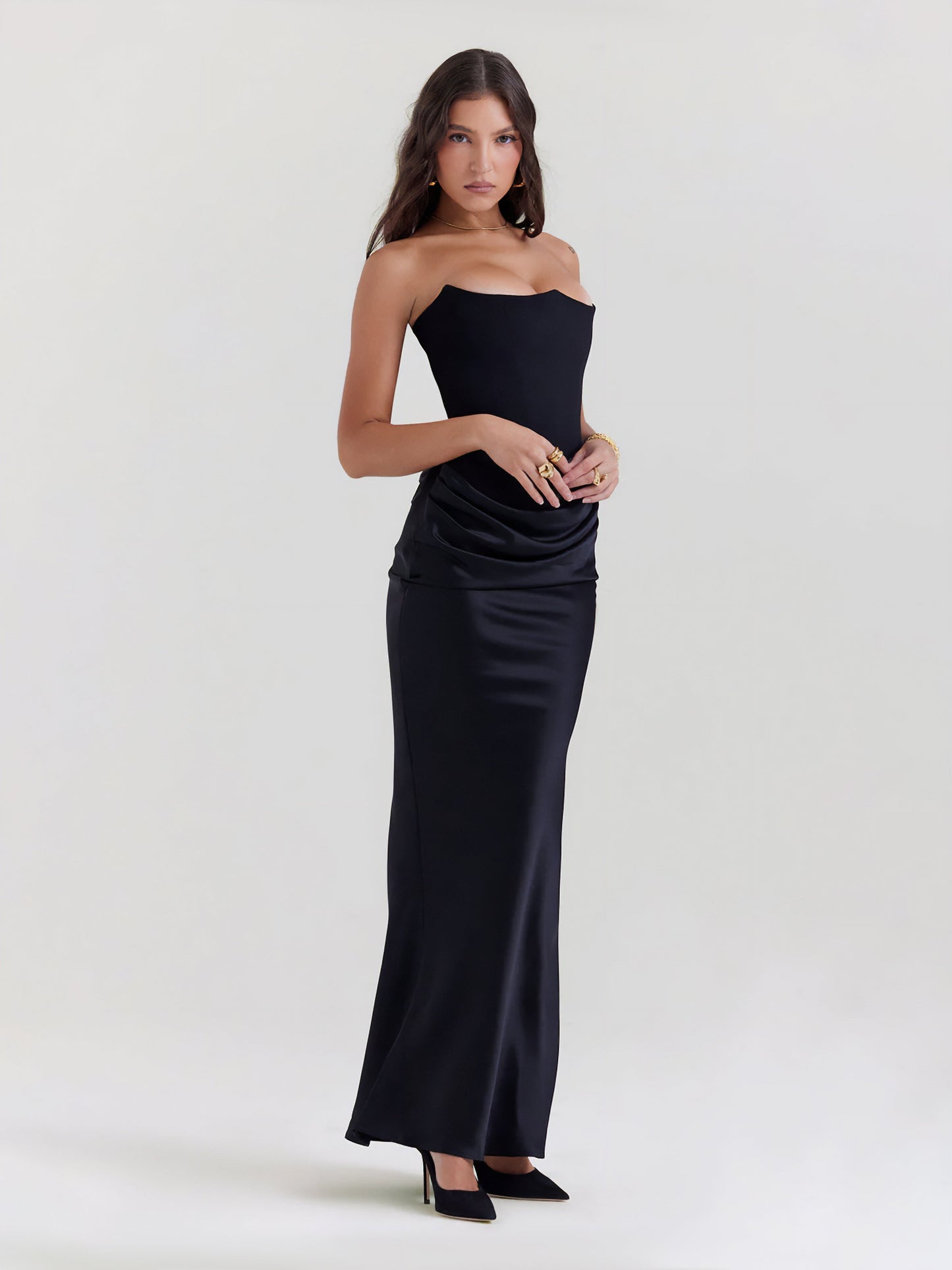 Rosalind Maxi Elbise Siaora