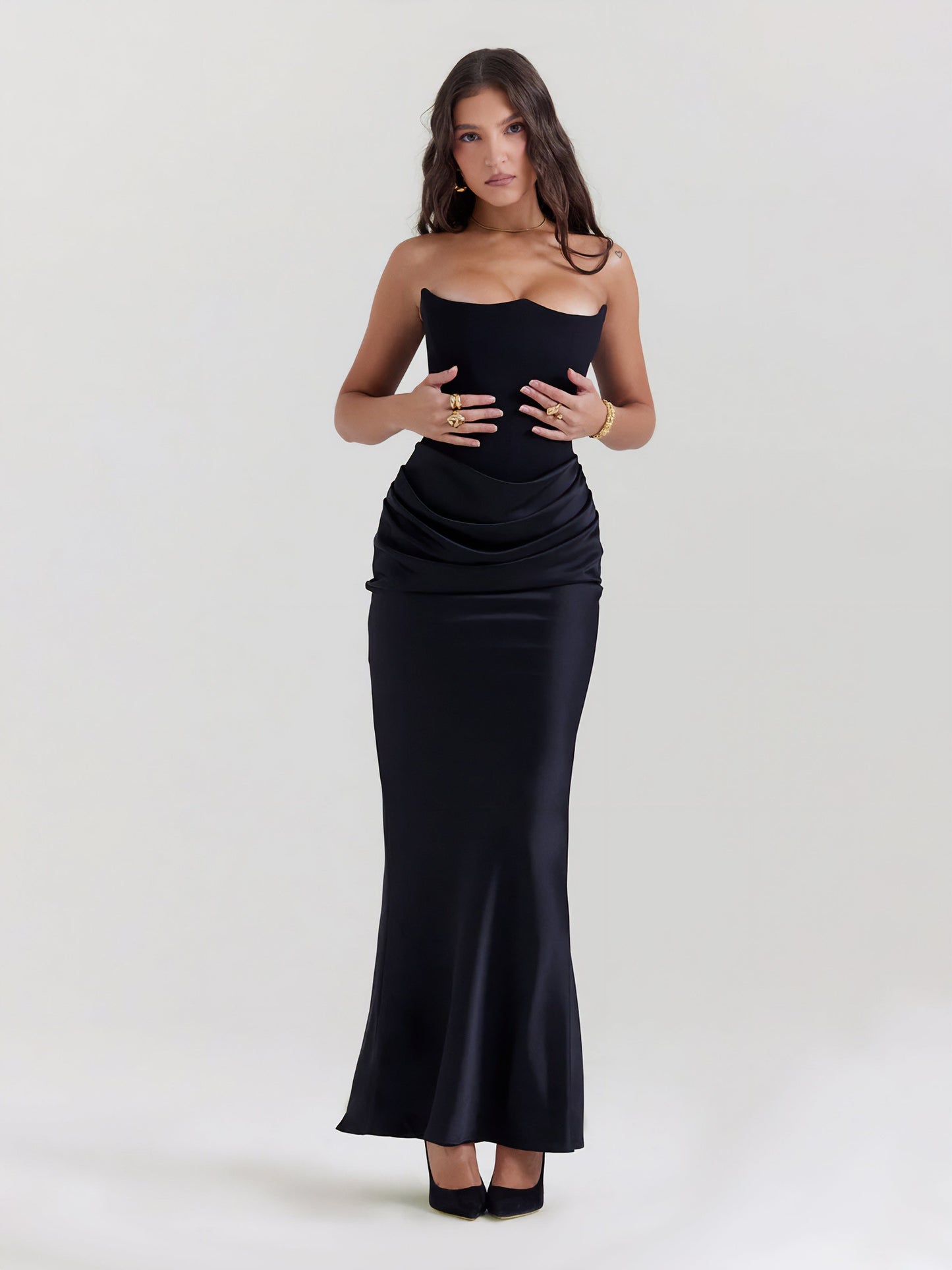 Rosalind Maxi Elbise Siaora