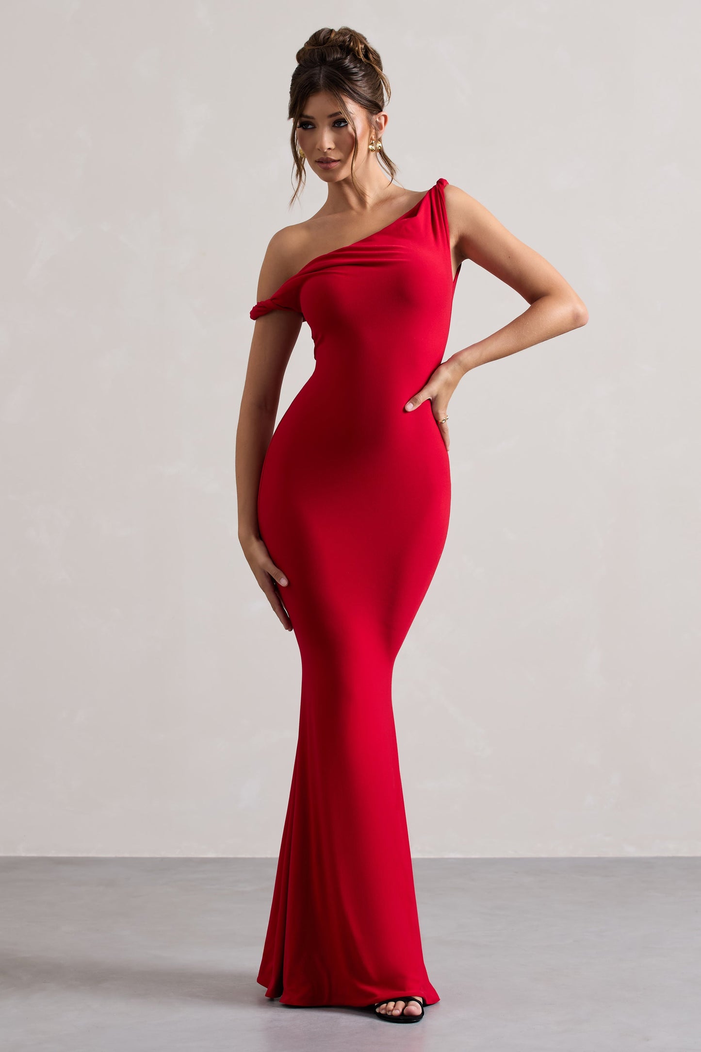 Angela - Asimetrik Maxi Elbise