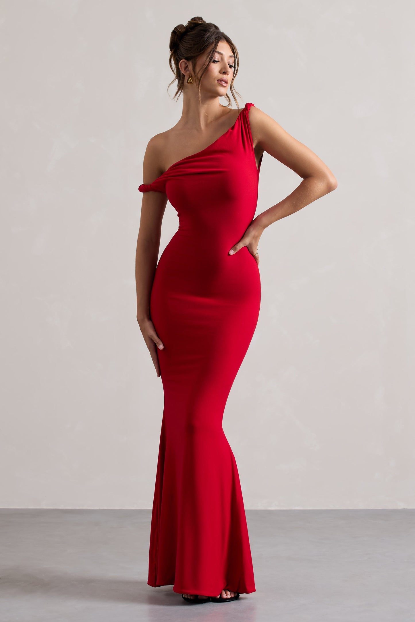 Angela - Asimetrik Maxi Elbise
