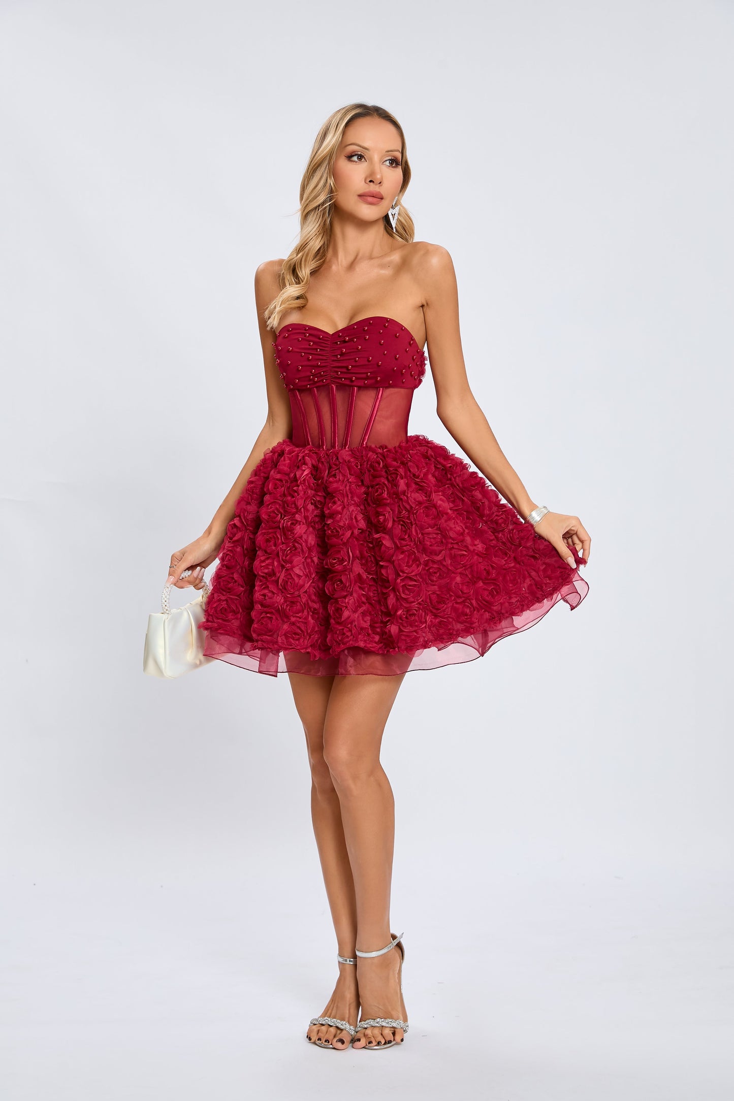 Rachel Korse Mini Elbise Siaora