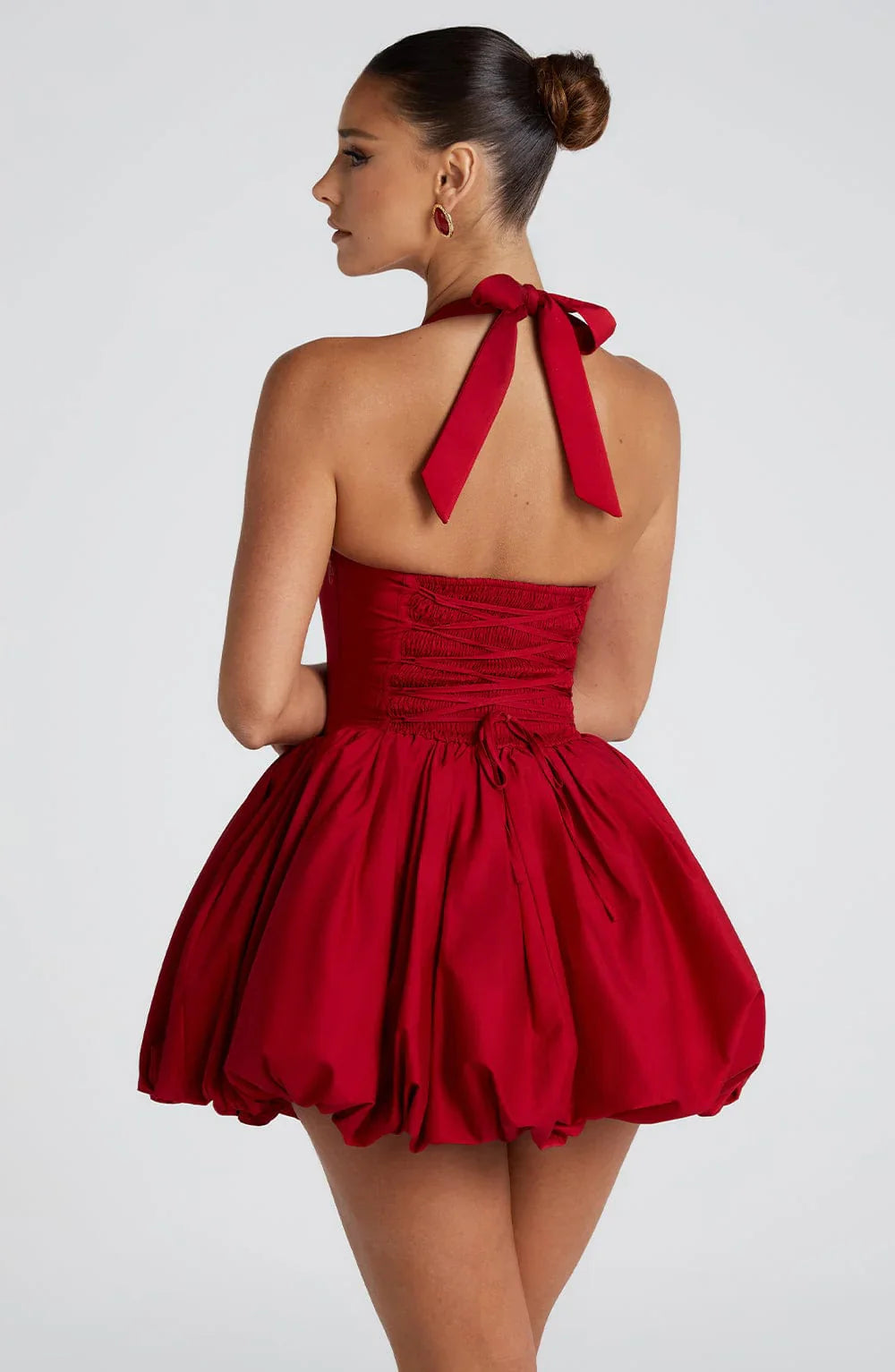 Georgia - Kabarcık Etek Halter Mini Etek Victoria Tate
