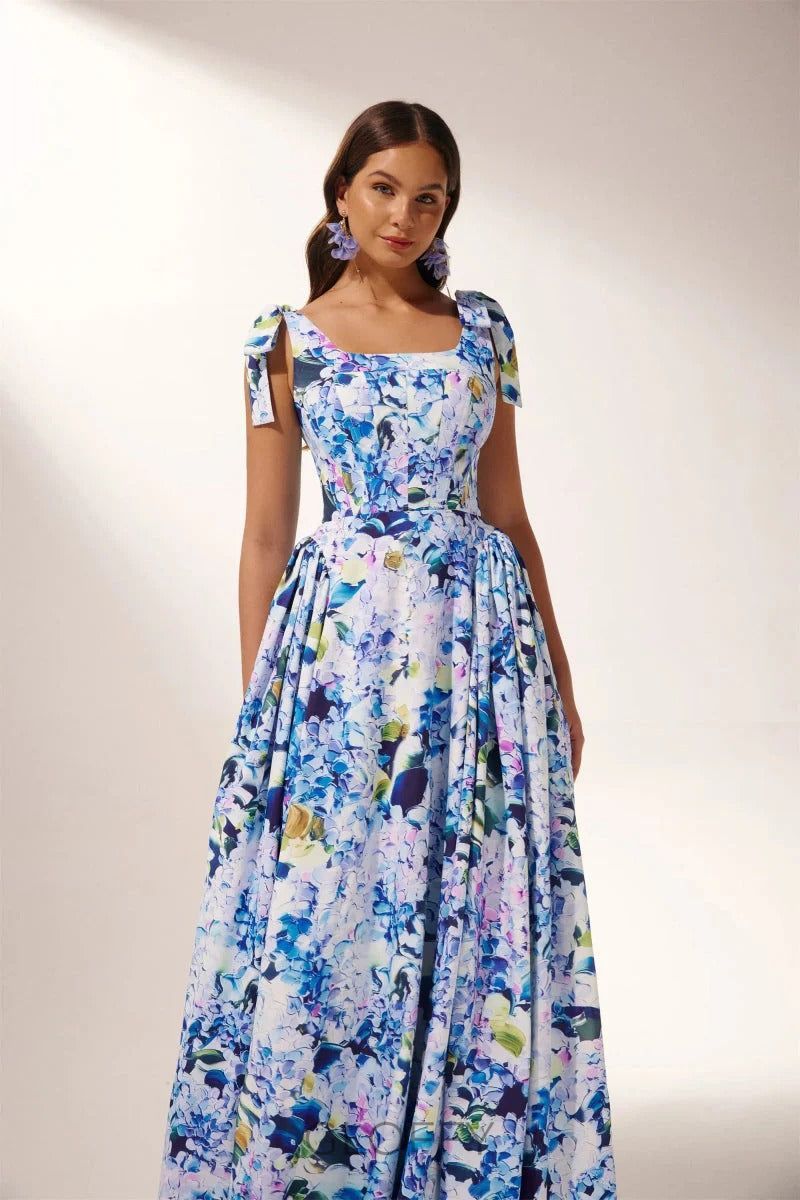 Albertine One-Shoulder Maxi Elbise Shine Aura