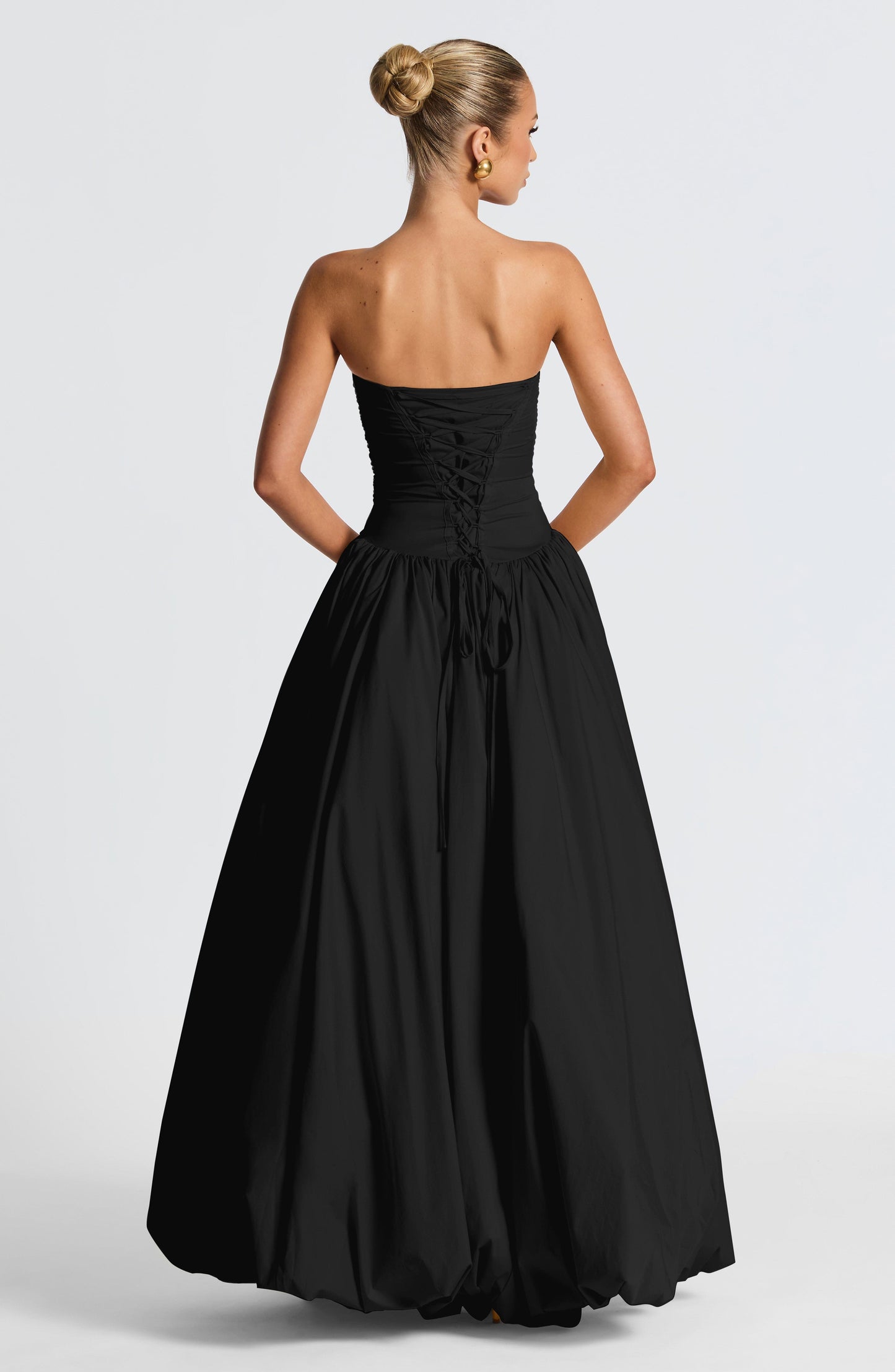 Jillian Maxi Elbise - Siyah Niebbla