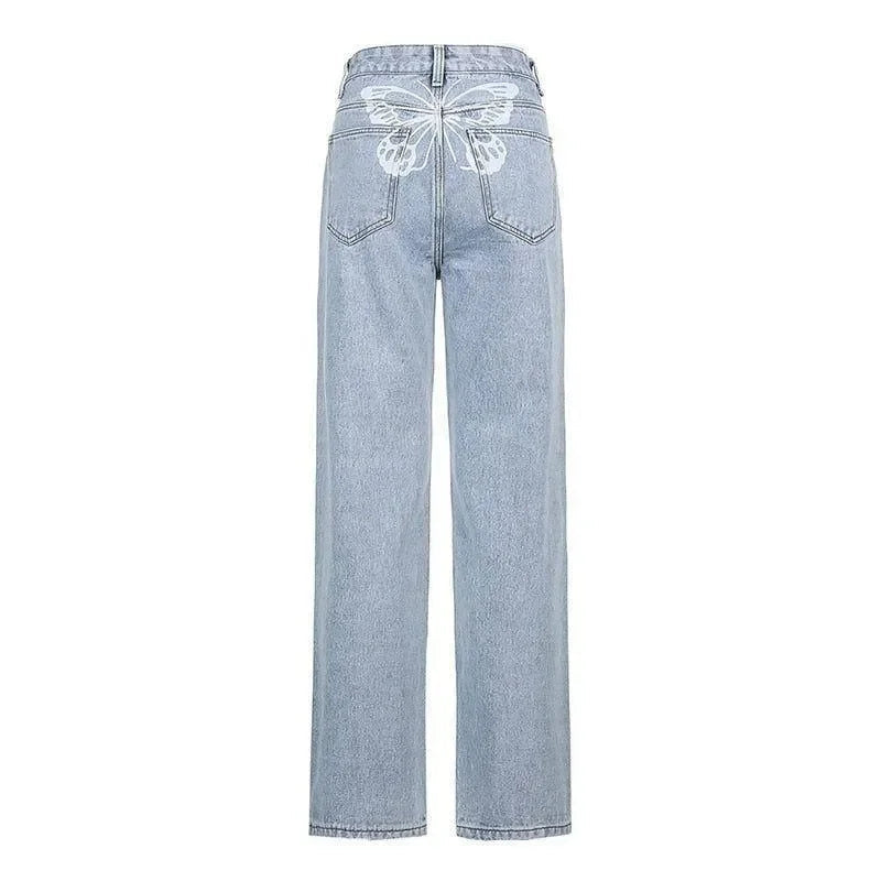Düz Paça Jean Pantolon Niebbla