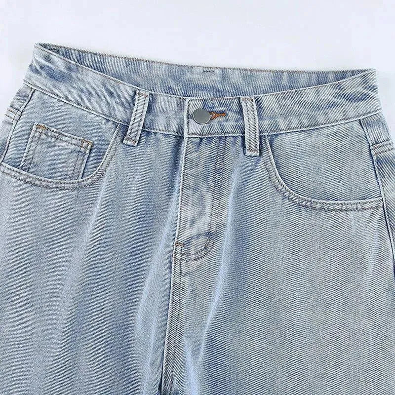 Düz Paça Jean Pantolon Niebbla