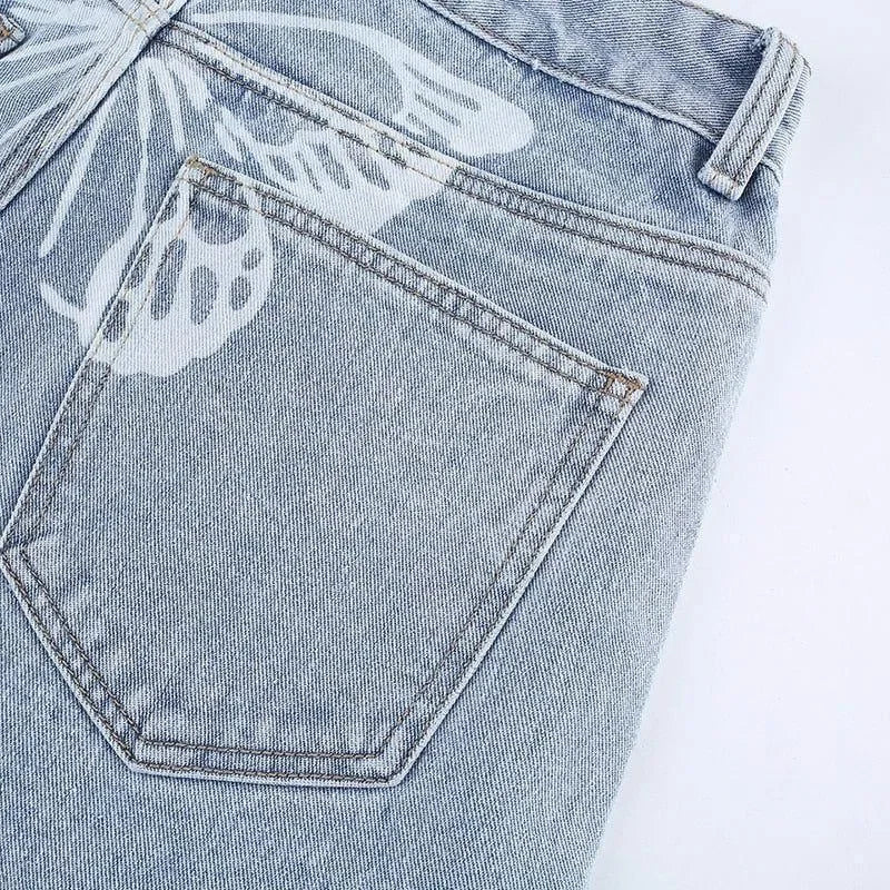 Düz Paça Jean Pantolon Niebbla