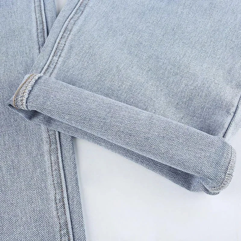 Düz Paça Jean Pantolon Niebbla