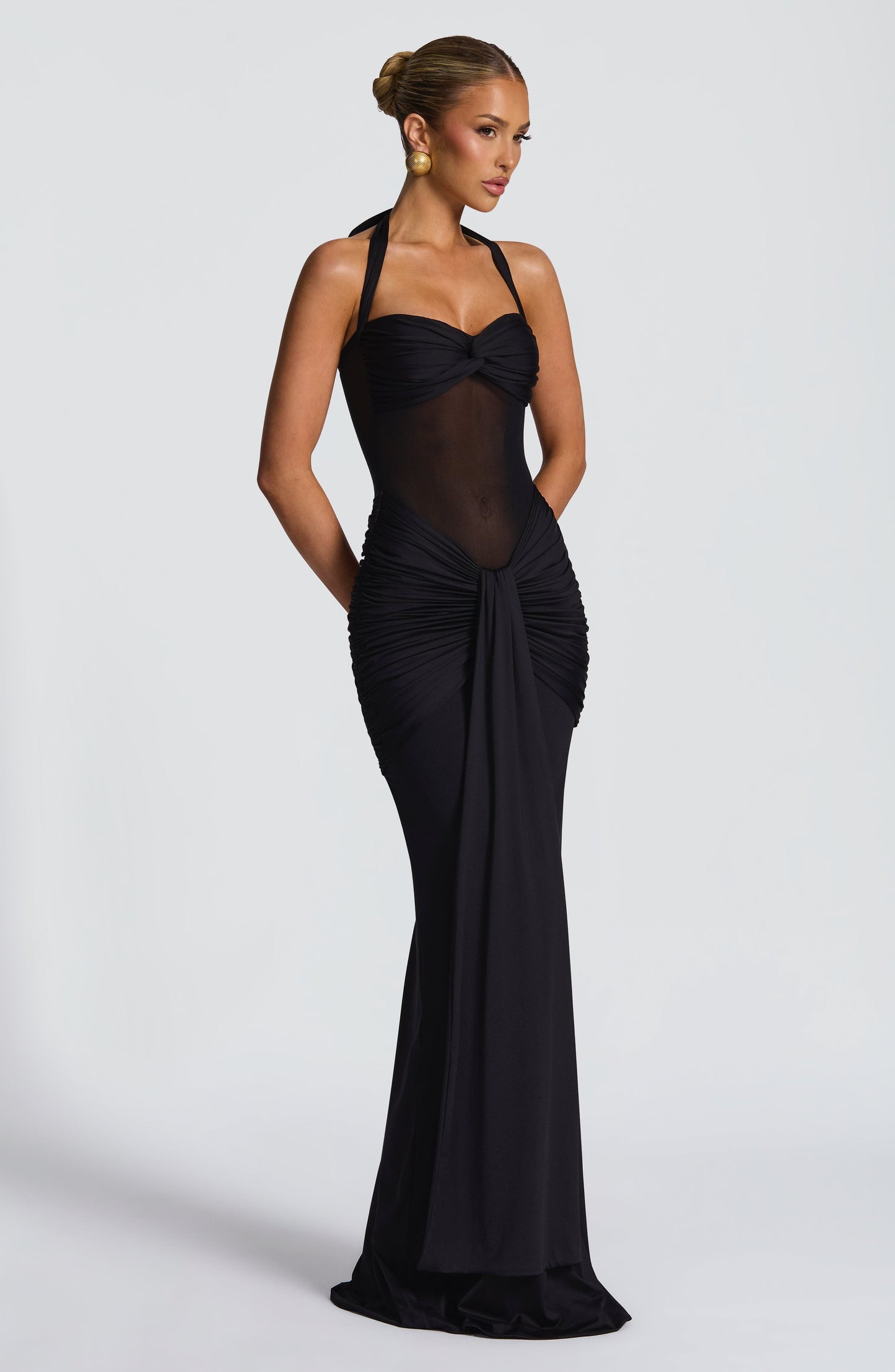 Vixen Maxi Elbise - Siyah Niebbla