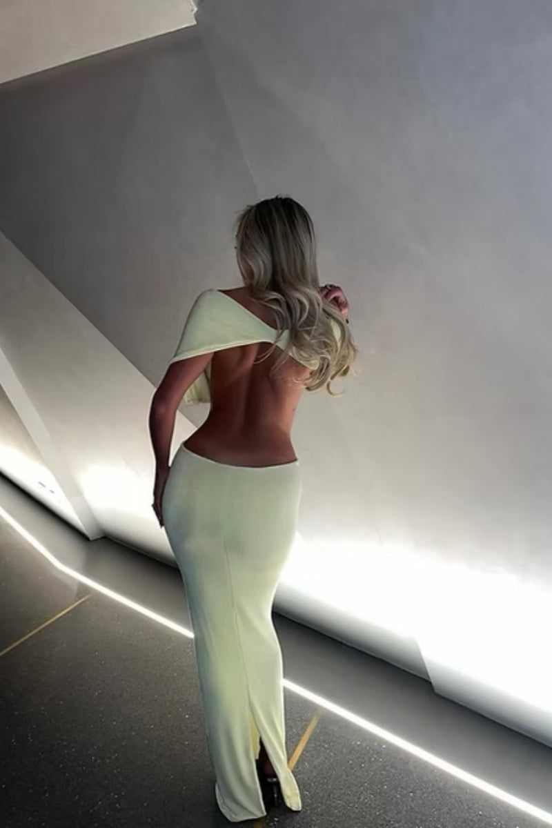 Limon Perla Uzun Elbise Niebbla