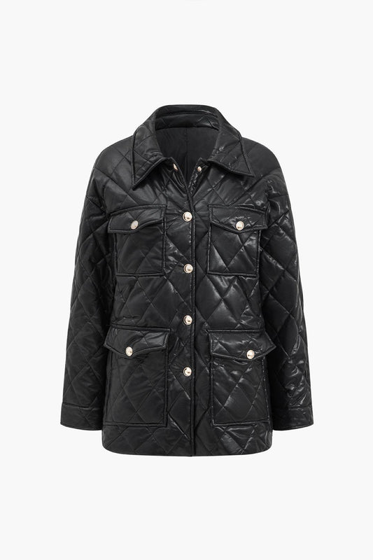 Midnight Luxe Kapitone Ceket Siaora