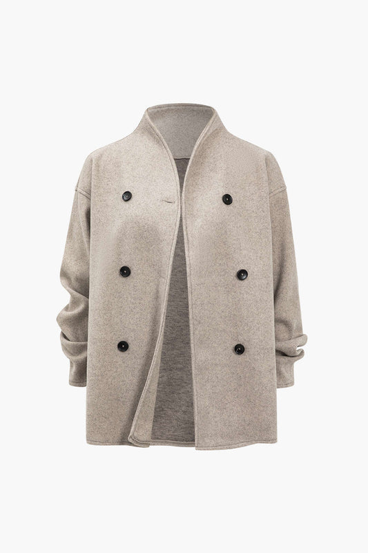 Basic Solid Warm Ceket Siaora