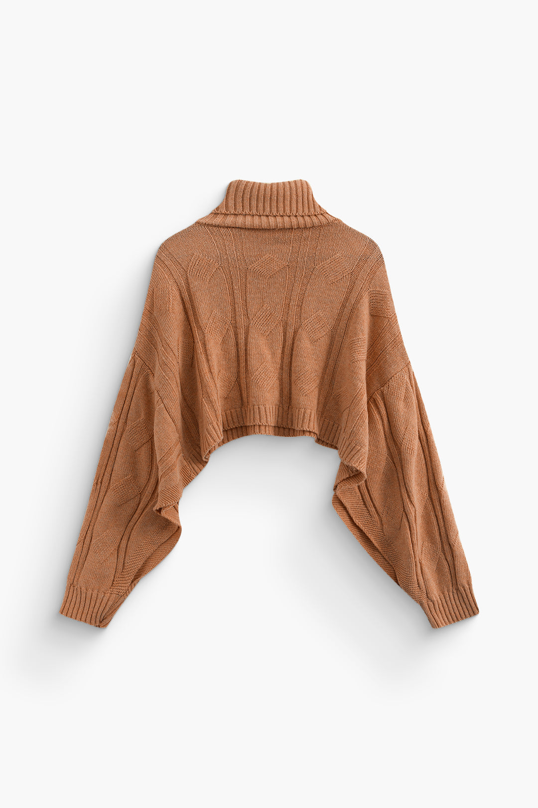 Basic Solid Knit Mock Kazak Siaora