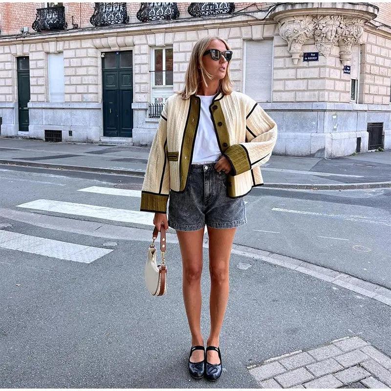 Patchwork Ceket Siaora
