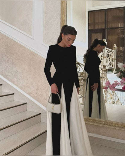 Xylina - İnce Birlikte Kesilmiş V-yaka Dar Kesim Elbise Mağazam