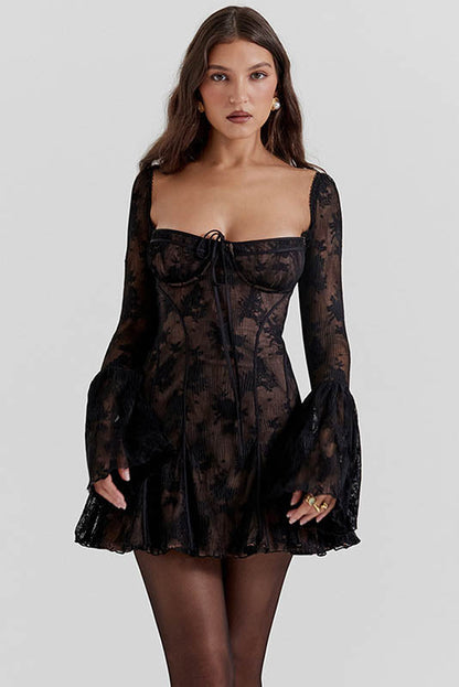 Midnight Muse Straplez Mini Elbise Niebbla