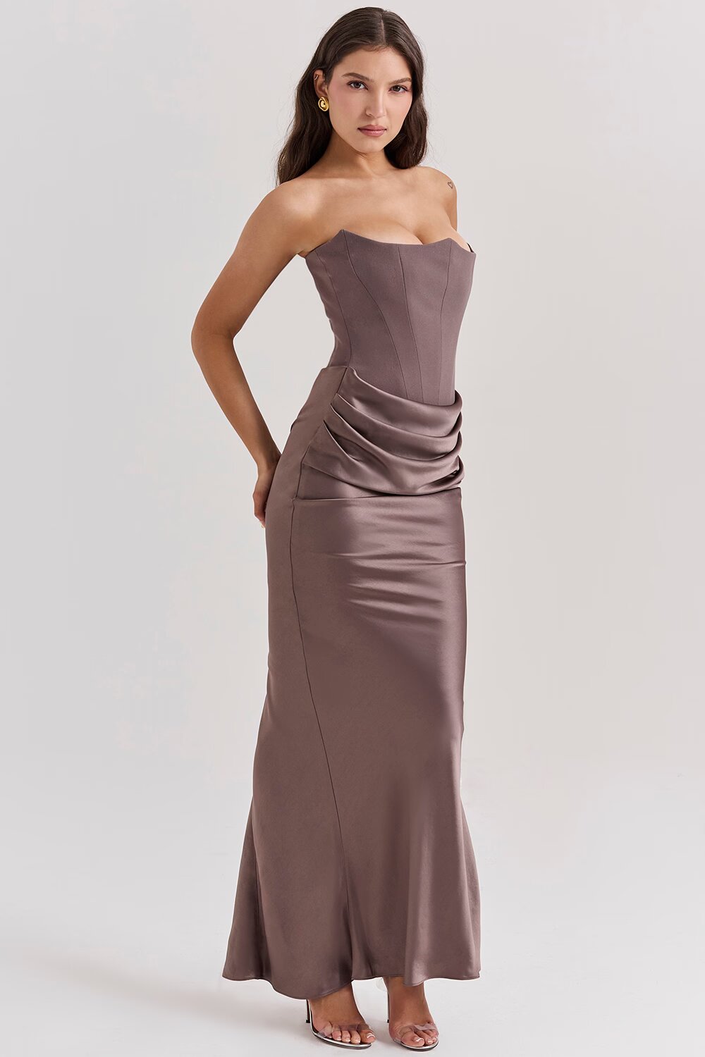 Belle Maxi Elbise Shine Aura