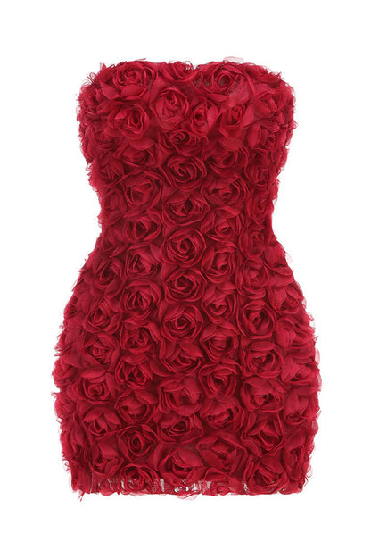 Blossom Flame Mini Elbise Niebbla