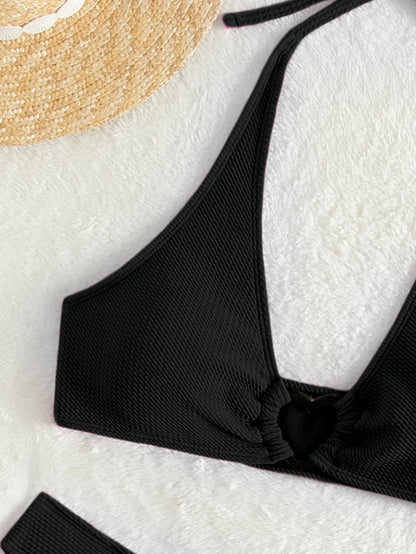 Halka Detaylı Sade Bikini Takımı Niebbla
