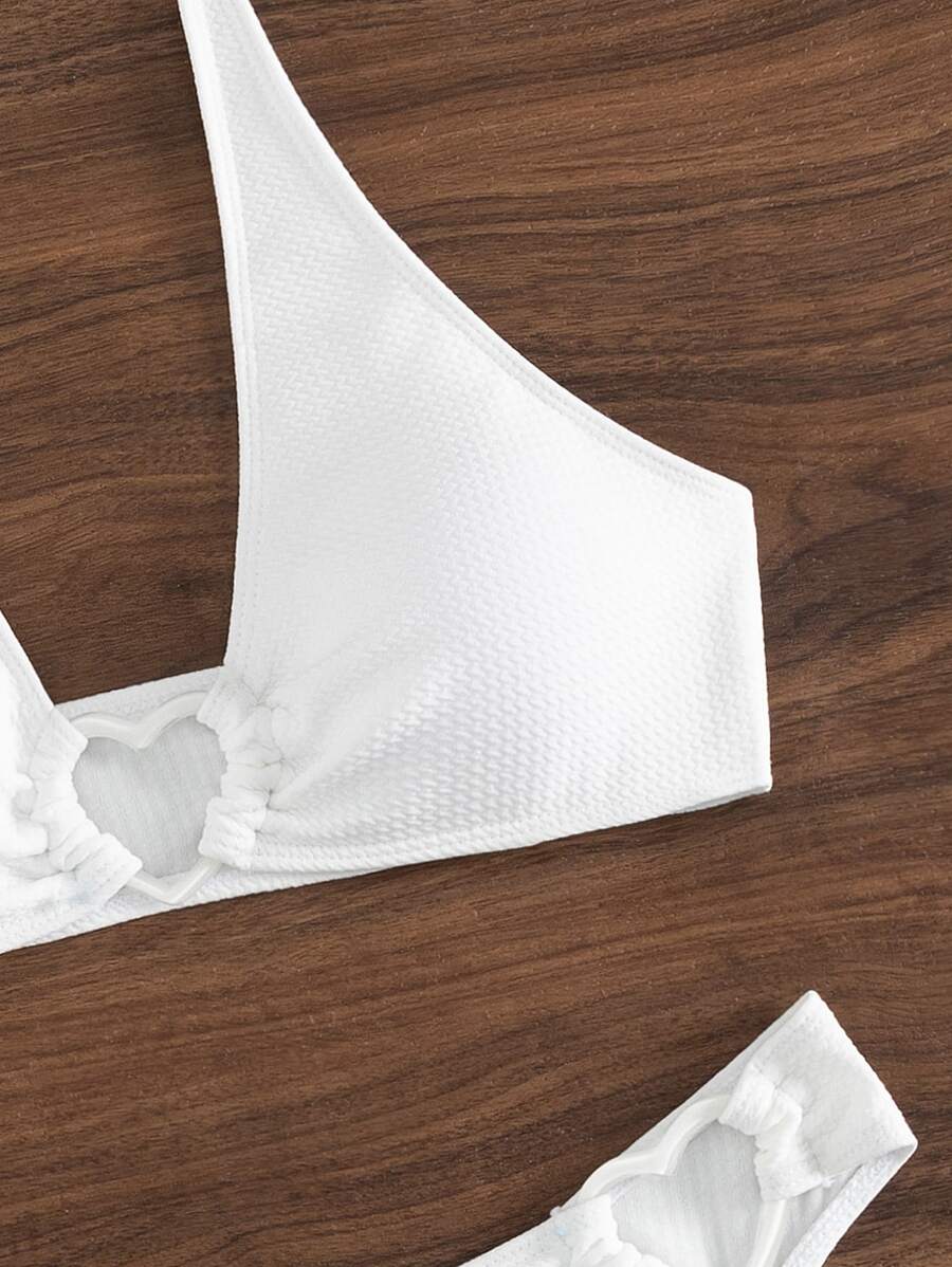 Halka Detaylı Sade Bikini Takımı Niebbla