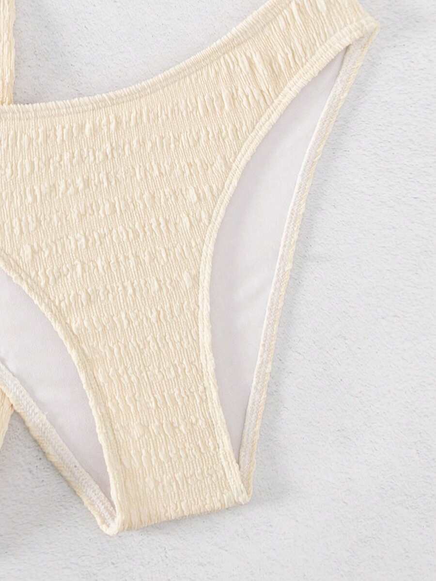 3 Parça Bikini Ve Düğümlü Mini Etek Takımı Niebbla