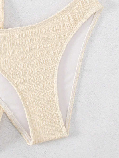 3 Parça Bikini Ve Düğümlü Mini Etek Takımı Niebbla