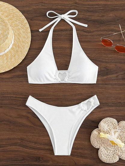 Halka Detaylı Sade Bikini Takımı Niebbla