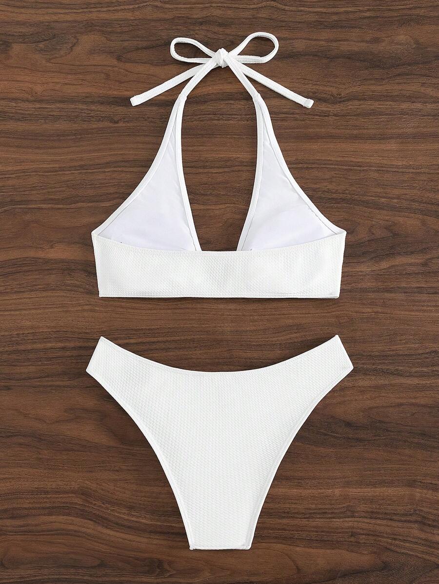Halka Detaylı Sade Bikini Takımı Niebbla