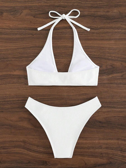 Halka Detaylı Sade Bikini Takımı Niebbla