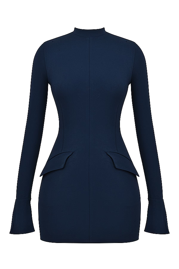 Zevuri - Örgü Bodycon Cepli Mini Elbise Mağazam