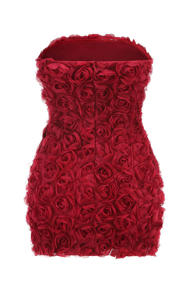 Blossom Flame Mini Elbise Niebbla