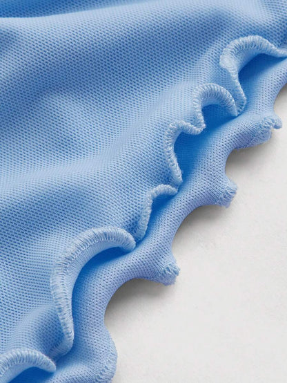 Bağcık Detaylı Romantik Crop Niebbla