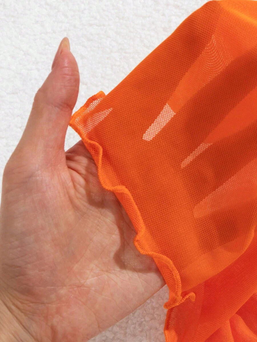 Düğüm Detaylı Çiçek Desenli Bikini Takımı Niebbla