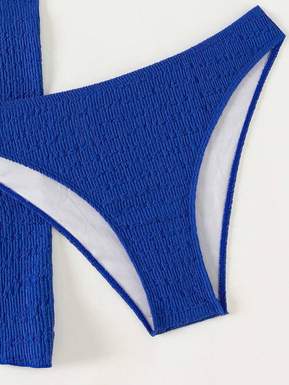 3 Parça Bikini Ve Düğümlü Mini Etek Takımı Niebbla