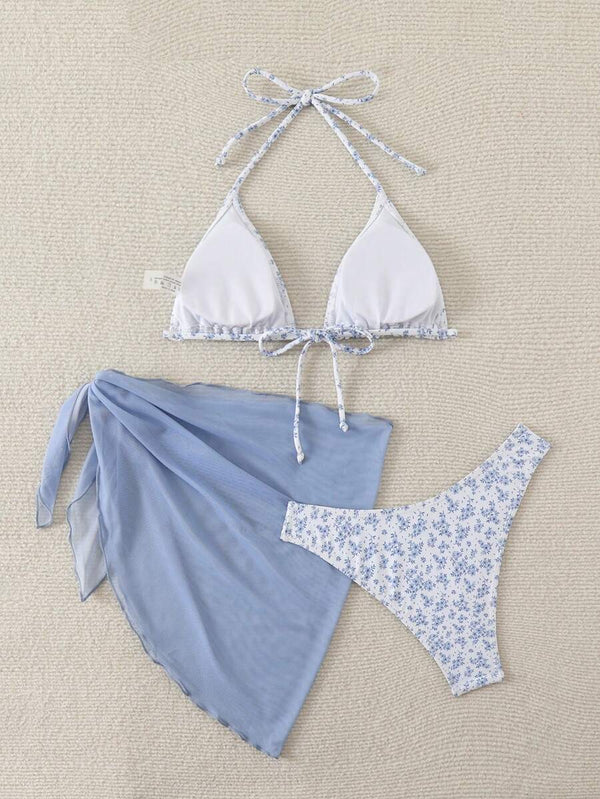 Çiçek Desenli Bikini Takım Niebbla